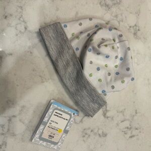 Kissy Kissy Dapple Dots Baby Hat – Size SM – 100% Pima Cotton